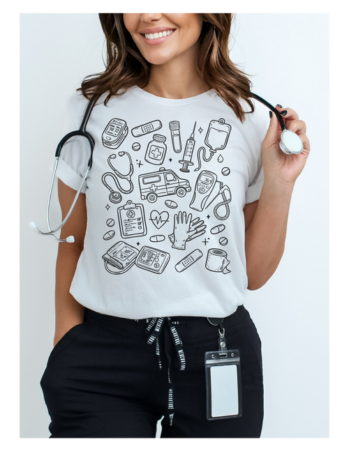 Medical Essentials Doodle T-Shirt