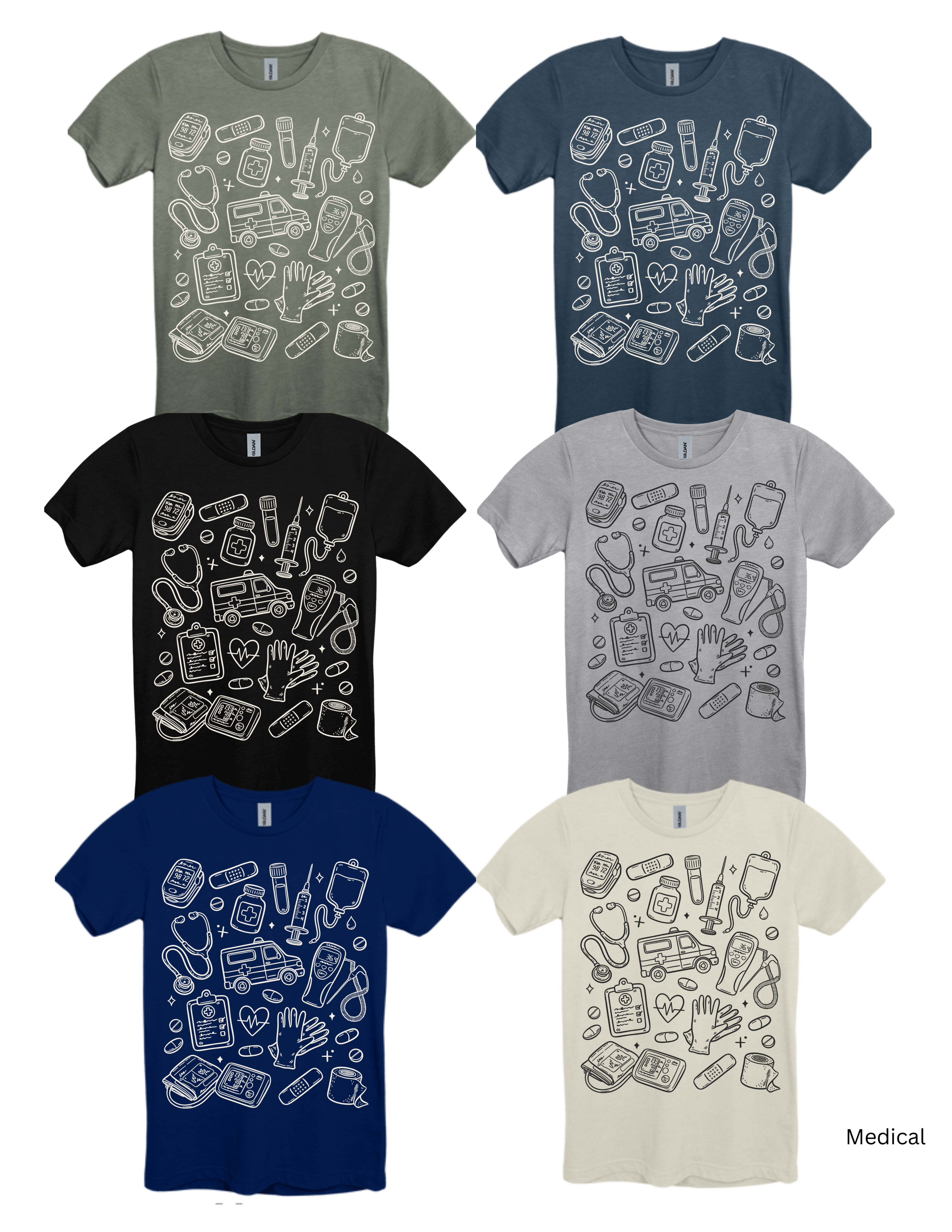Medical Essentials Doodle T-Shirt